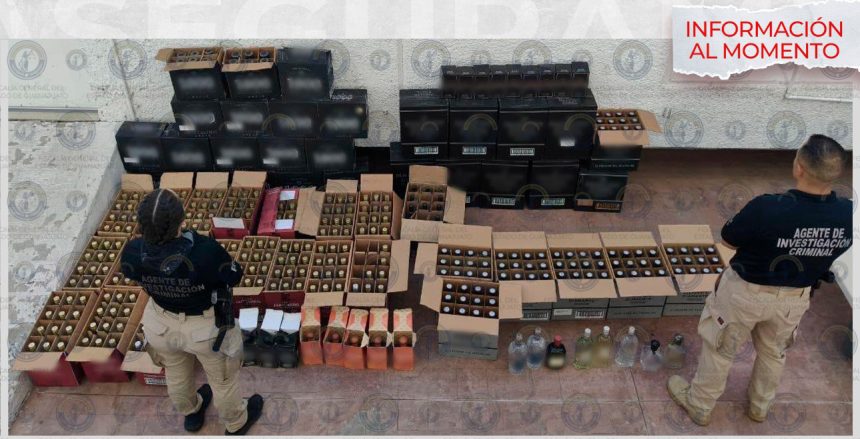 Golpe-a-alcohol-adulterado Fiscalía de Guanajuato decomisó más de 500 botellas de bebidas adulteradas